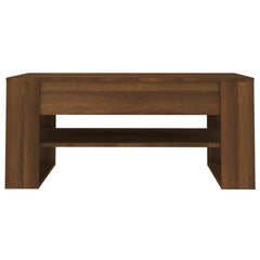 Coffee Table Brown oak Engineered Wood Medium Coffee Table