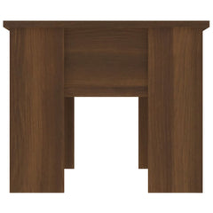 Coffee Table Brown Oak Engineered Wood Medium Adjustable Armrests