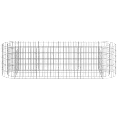 Gabion Raised Bed Silver Galvanized Iron Medium Durable