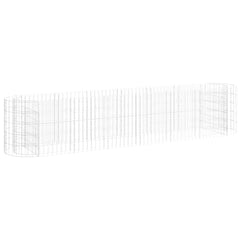 Gabion Raised Bed Durable Galvanized Iron Plant Stand Rectangular