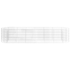 Gabion Raised Bed Durable Galvanized Iron Plant Stand Rectangular