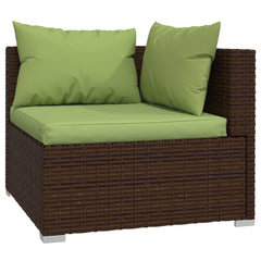 Garden Lounge Set Brown