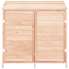 Bostome solid fir wood garden storage shed with ample space for tools and equipment.