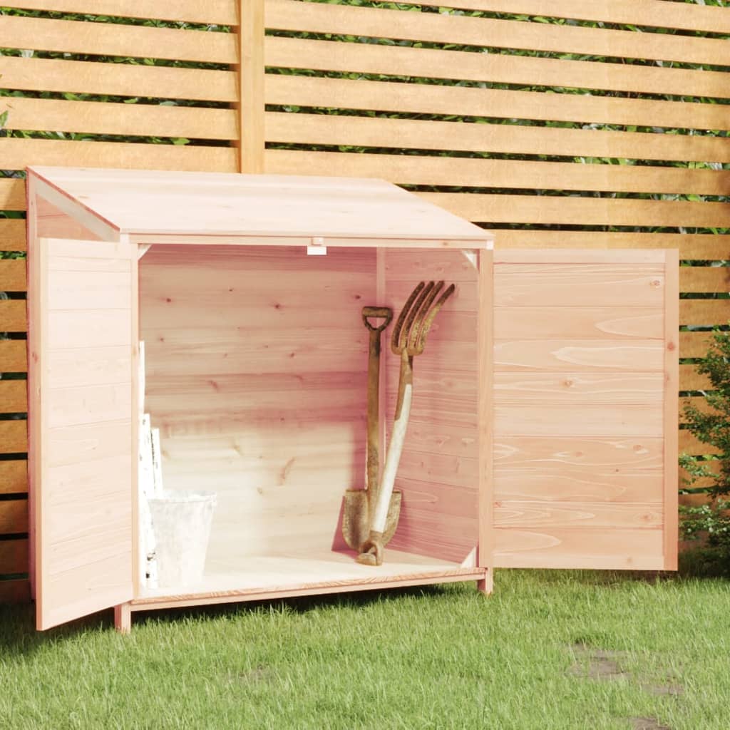 Bostome solid fir wood garden storage shed with a sturdy design for outdoor tool organization.
