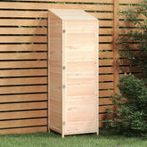Bostome solid fir wood garden storage shed with a sturdy frame and ample tool storage space.