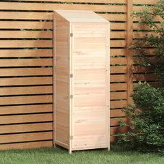 Bostome solid fir wood garden storage shed with a sturdy frame and ample tool storage space.