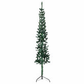 Artificial Half Christmas Tree Green PVC, Steel 94.5 in