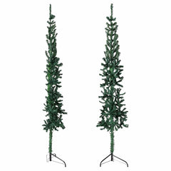 Artificial Half Christmas Tree Green PVC, Steel 94.5 in