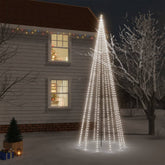 Christmas Tree with Spike Cold White 732 LEDs 196.9