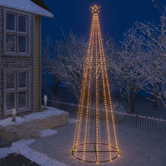 Christmas Cone Tree Warm white Powder-coated steel, copper, PVC