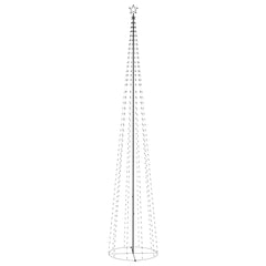Christmas Cone Tree Blue Powder-Coated Steel, Copper, PVC 16 ft
