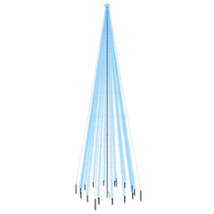 Christmas Tree With Spike Blue Powder-coated steel, copper, PVC