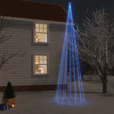 Christmas Tree With Spike Blue Powder-coated steel, copper, PVC