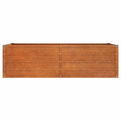 Garden Raised Bed Rusty brown Corten steel 63 x 31.5 x 17.7 in