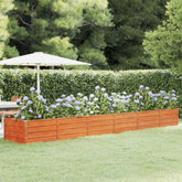 Garden Raised Bed Rusty Corten Steel 189 x 31.5 x 17.7 in Tough