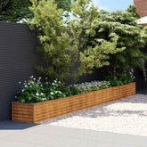 Garden Raised Bed Rusty Corten Steel Large Decorative Inlays