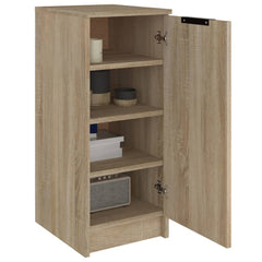 Shoe Cabinet Sonoma Oak Engineered Wood 11.8 x 13.8 x 27.6 in