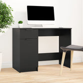 Desk Black Engineered wood 39.4x19.7x29.5 in Desk Rectangular