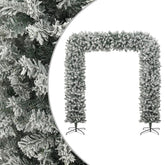 Christmas Tree Arch White and green PVC and steel Large