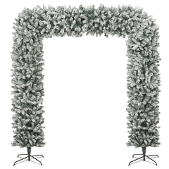 Christmas Tree Arch White and green PVC and steel Large