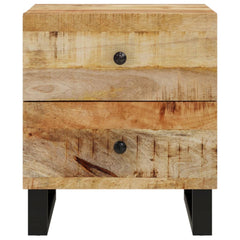 Bedside Cabinet Black Solid mango wood Medium Bedside Cabinet