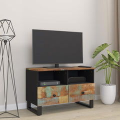 TV Cabinet Multicolor Solid reclaimed wood, engineered wood, iron