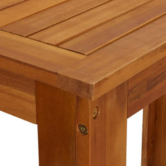 Garden Bar Set Natural Wood Solid acacia wood with oil finish Large