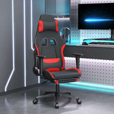 Gaming Chair Black and Red Polyester, Metal, Plywood, Plastic, Foam