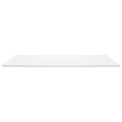 White full-size foam mattress topper, 53.9x74.8x2 inches.