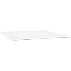 White foam mattress topper for California King bed, 72x83.9x2 inches.