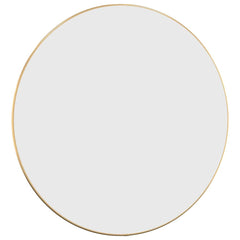 Wall Mirror Gold Glass, PVC Ø 23.6 in Wall Mirror Round