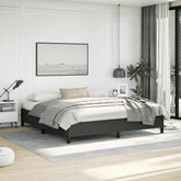Bed Frame Black 75% polyvinyl chloride, 5% cotton, 20% polyester