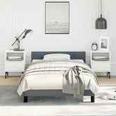 Bed Frame With Headboard Dark Grey