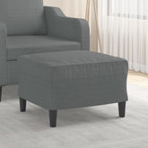 Footstool Dark Grey 100% polyester, plywood Compact Footstool