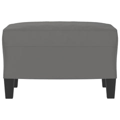 Footstool Dark Gray Microfiber fabric (100% polyester), plywood