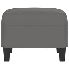 Footstool Dark Gray Microfiber fabric (100% polyester), plywood