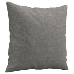 Two dark gray fabric throw pillows, 15.7 inches square, with soft PP cotton inserts.