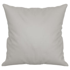 Throw Pillow Light Gray Microfiber Fabric (100% polyester)