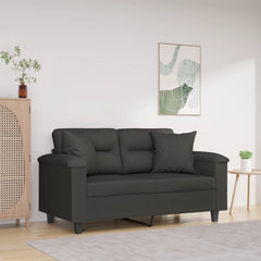 Throw Pillow Dark grey Microfibre fabric (100% polyester)