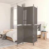 3-Panel Room Divider Anthracite 59.1x78.7 Fabric