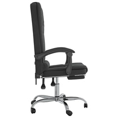Massage Office Chair Black Velvet, Metal, Plywood Medium