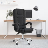 Massage Office Chair Black Velvet, Metal, Plywood Medium