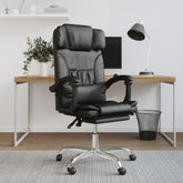 Massage Office Chair Black Faux leather, metal, plywood Standard