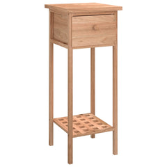 Side Table With Drawer Walnut Solid walnut wood Tall Side Table