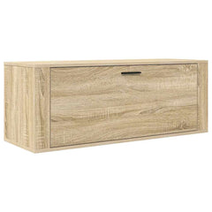 Wall Shoe Cabinet Sonoma Oak Engineered Wood Compact