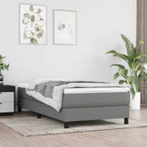 Bed Frame Dark grey Fabric (100% polyester), plywood, engineered wood