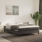 Bed Frame Dark grey Velvet (100% polyester), Plywood, Engineered Wood