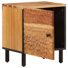 Bedside Cabinet Set of 2 Natural Acacia Solid Acacia wood Small