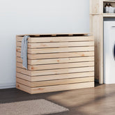 Laundry Basket 34.8x17.3x26 Solid Wood Pine