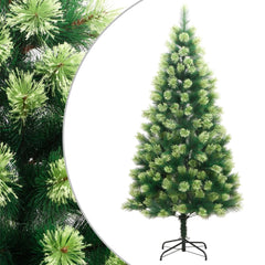 Artificial Hinged Christmas Tree Green PVC, Metal Large